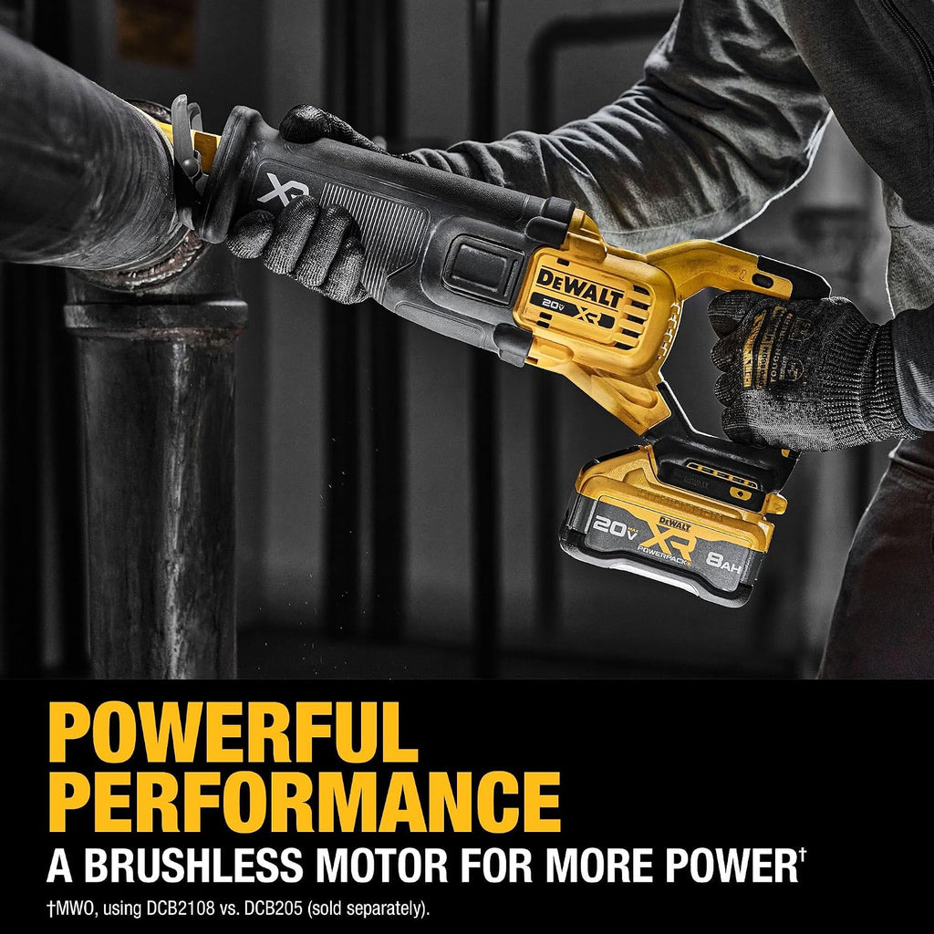 DEWALT 20V MAX XR Cordless Reciprocating Saw Kit XR POWERPACK with Battery and Charger Included (DCS384WW1)