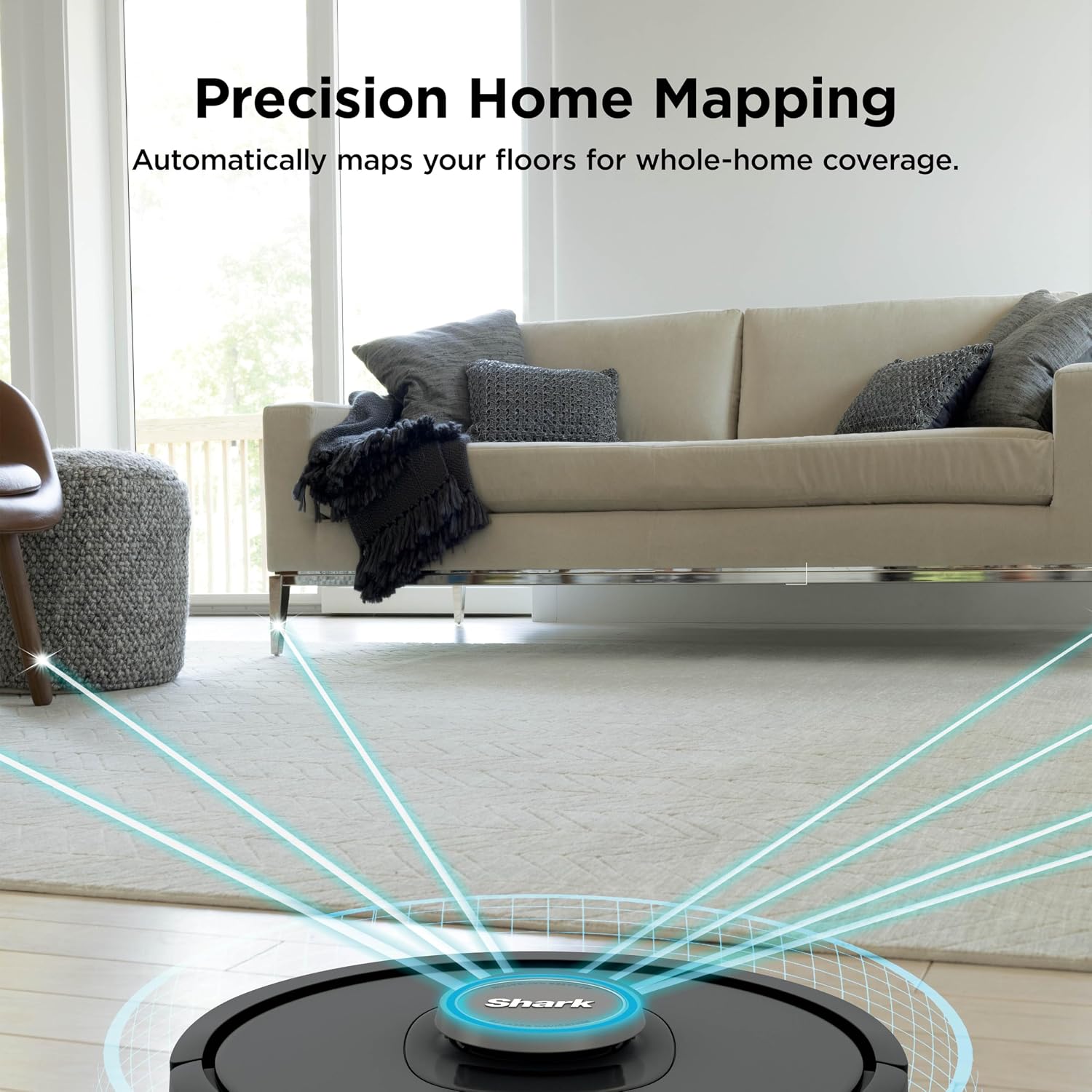 Shark AV2501AE AI Robot Vacuum with XL HEPA Self-Empty Base, Bagless, 60-Day Capacity, LIDAR Navigation, Perfect for Pet Hair, Compatible with Alexa, Wi-Fi Connected, Carpet & Hard Floor, Black