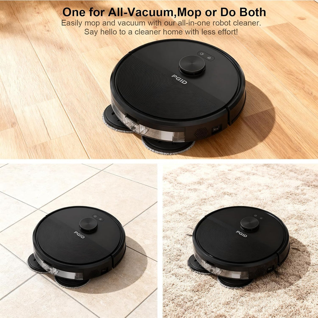 Self-Emptying Robot Vacuum Cleaner, Robot Vacuum and Mop, FlexiArm Edge Mopping, 5000Pa Suction, Dual Zero-Tangle System, Smart Obstacle Avoidance (F77PRO)