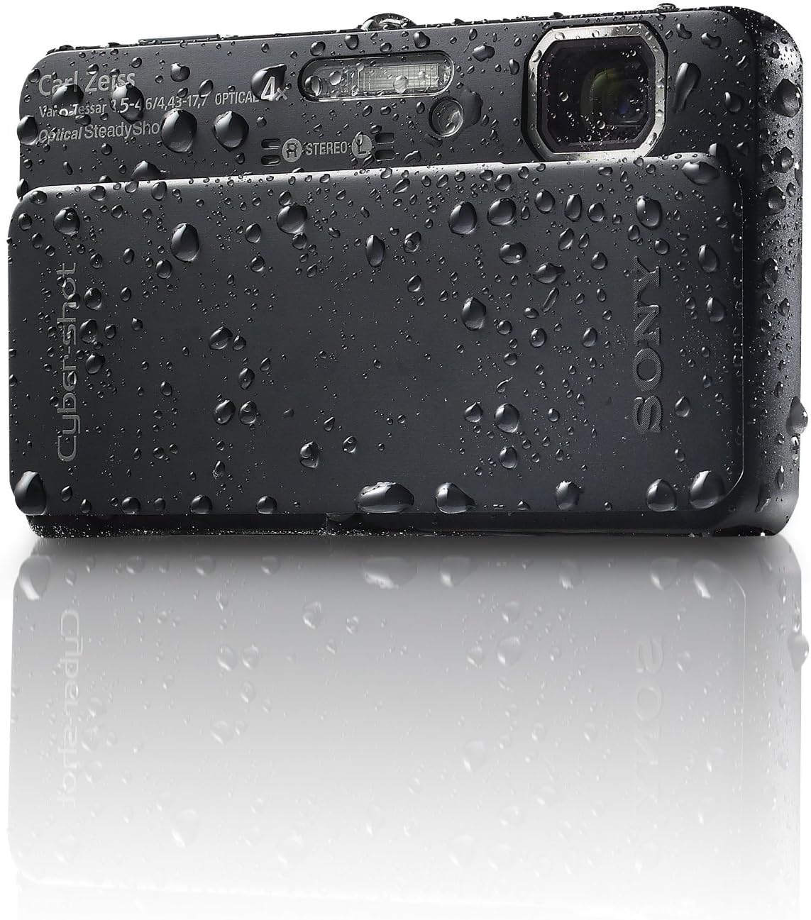 Sony Cyber-Shot DSC-TX10 16.2 MP Waterproof Digital Still Camera with Exmor R CMOS Sensor, 3D Sweep Panorama and Full HD 1080/60i Video (Black)