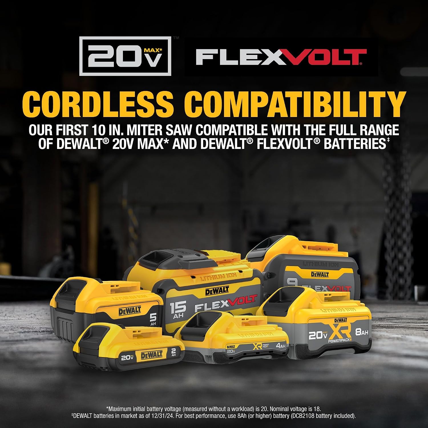 DEWALT 20V MAX XR 10 in. Double Bevel Fixed Miter Saw Kit (DCS714WW1)
