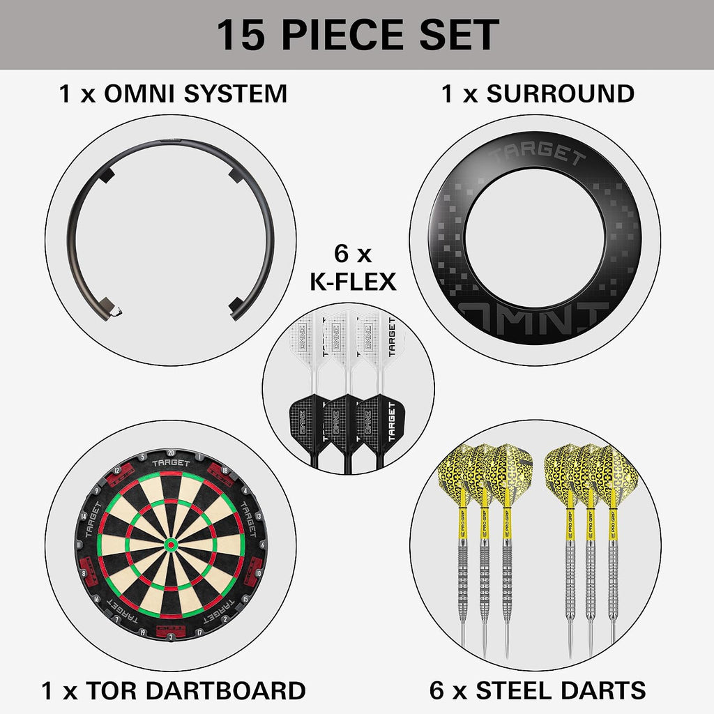 Target Darts Omni-Ring: LED Lighting & auto Scoring for dartboards. Includes Scoring cam, Magnetic Board Light, Catch Ring Light. Also in Ultimate Home Bundle.