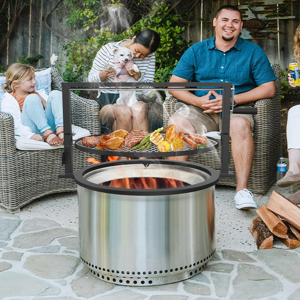 Onlyfire Santa-Maria Style Rotisserie Rotating System for Solo Stove Yukon 27' Smokeless Fire Pit
