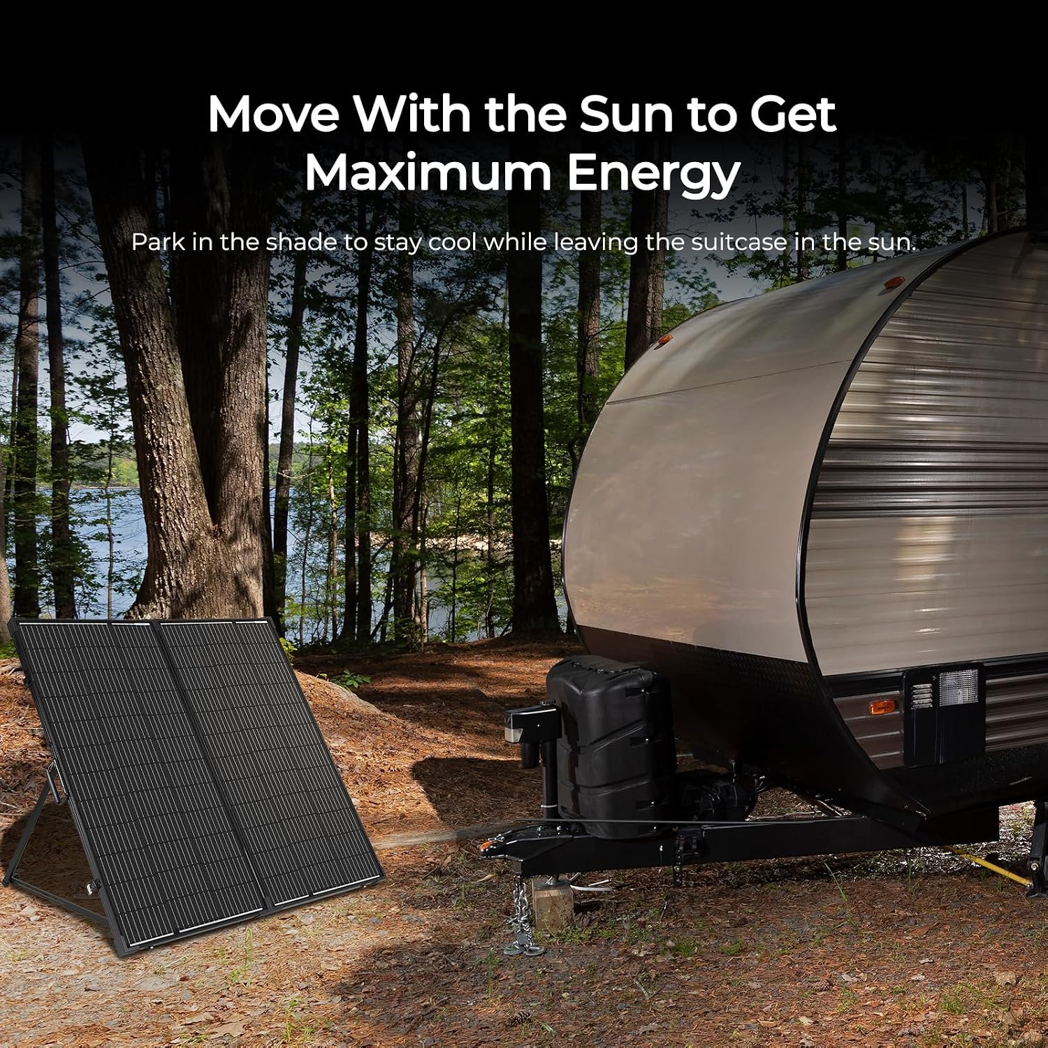 Renogy 200W 12V Portable Solar Panel Suitcase with Waterproof 20A Charge Controller, Foldable 200W Solar Panel with Adjustable Kickstand, Solar Charger for Power Station, RV, Camping, Off Grid