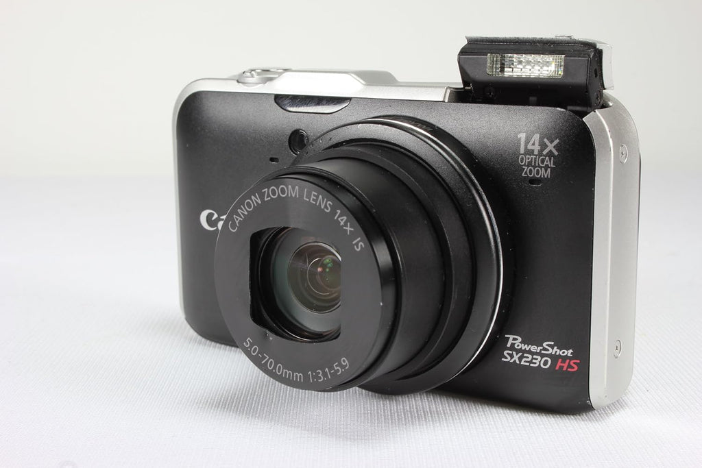 Canon PowerShot SX230 HS 12.1 MP CMOS Digital Camera with 14x Image Stabilized Zoom 28mm Wide-Angle Lens and 1080p Full-HD Video (Black) (OLD MODEL)