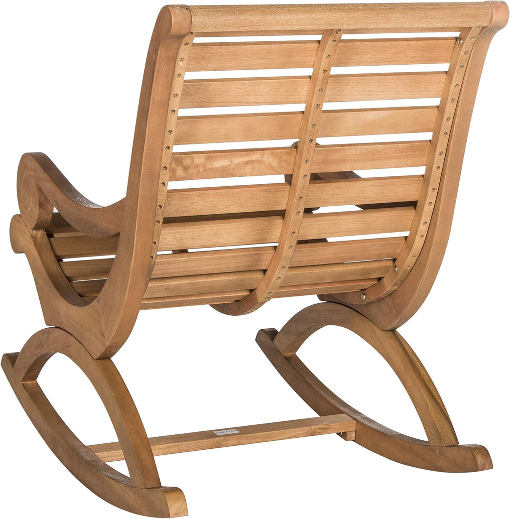Safavieh Outdoor Collection Sonora Rocking Chair, Teak Brown