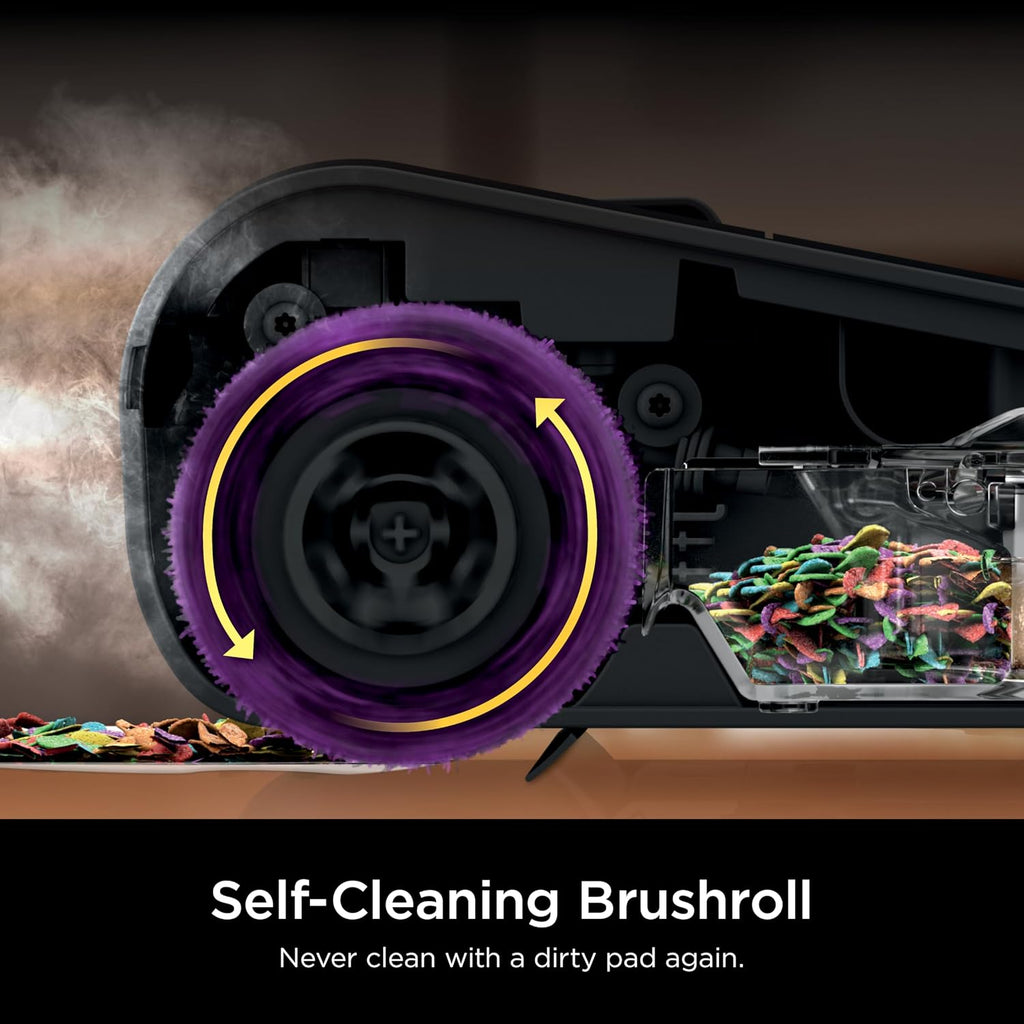 Shark Steam Pickup Lightweight 3-in-1 Steam Mop Cleaner Picks Up Debris, Deep Scrubs & Steam Sanitizes - All At Once for Home with Sealed Hard Floors like Hardwood, Tile & Laminate, SD201