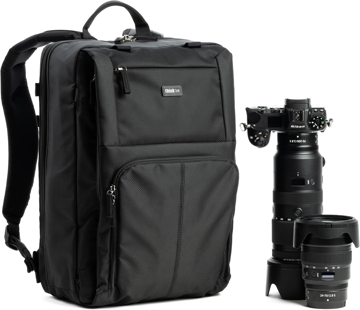Think Tank Shape Shifter 25L Camera Backpack, Expandable/Compressible, 25 Liters, Multiple Camera Storage, for Traveling Photographers and Photojournalists (Black)