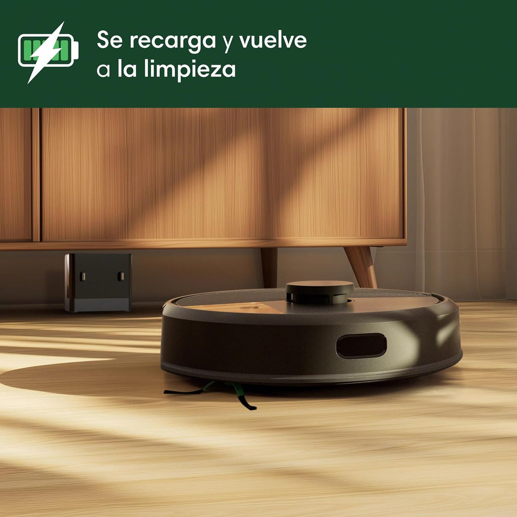 iRobot Roomba 104 Vac Robot Vacuum - Intense Power-Lifting Suction, Smart & Fast Home Mapping, Ideal for Pet Hair, LiDAR Navigation, Multi-Surface Cleaning, Cleans in Neat Rows, Self-Charging