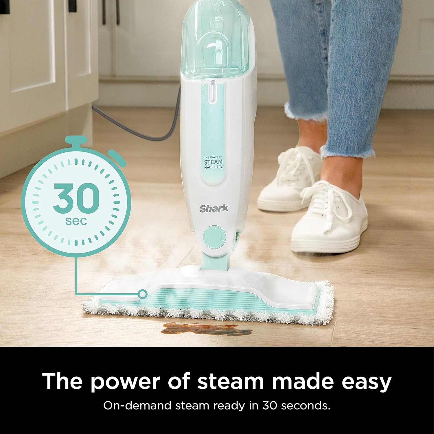 Shark Matrix Plus 2in1 Robot Vacuum & Mop with Sonic Mopping S1000 Steam Mop with 2 Dirt Grip Padsfor Hard Floors