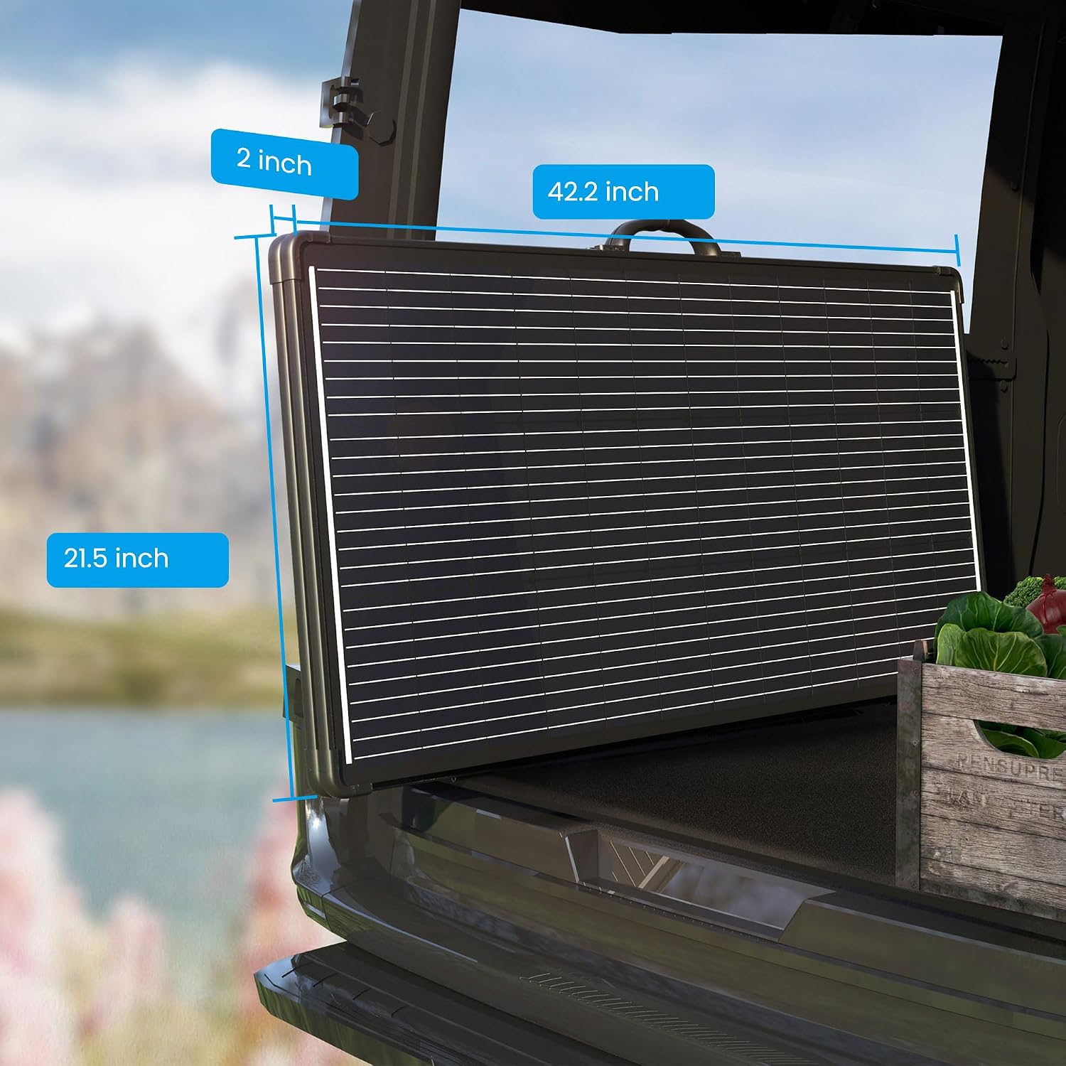 200W Portable Solar Panel Kit – Foldable 200Watt Monocrystalline Suitcase with 20A Waterproof Charge Controller, Plug-and-Play Battery Charger for RV, Camper, Trailer, Boat and Off-Grid Outdoor Power