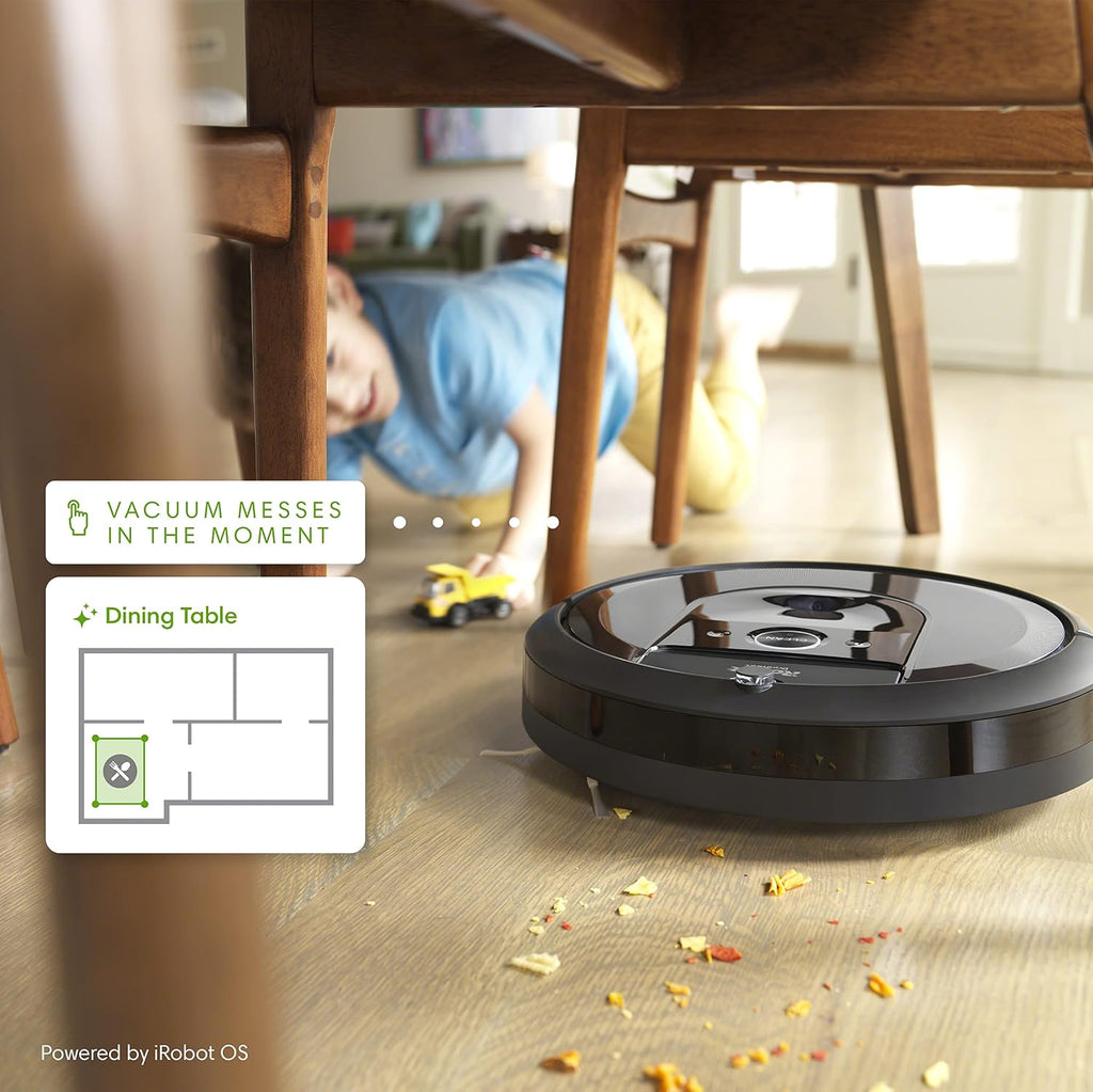 iRobot Roomba i7+ (7550) Robot Vacuum with Automatic Dirt Disposal- Empties Itself, Wi-Fi Connected, Smart Mapping, Works with Alexa, Ideal for Pet Hair, Carpets, Hard Floors