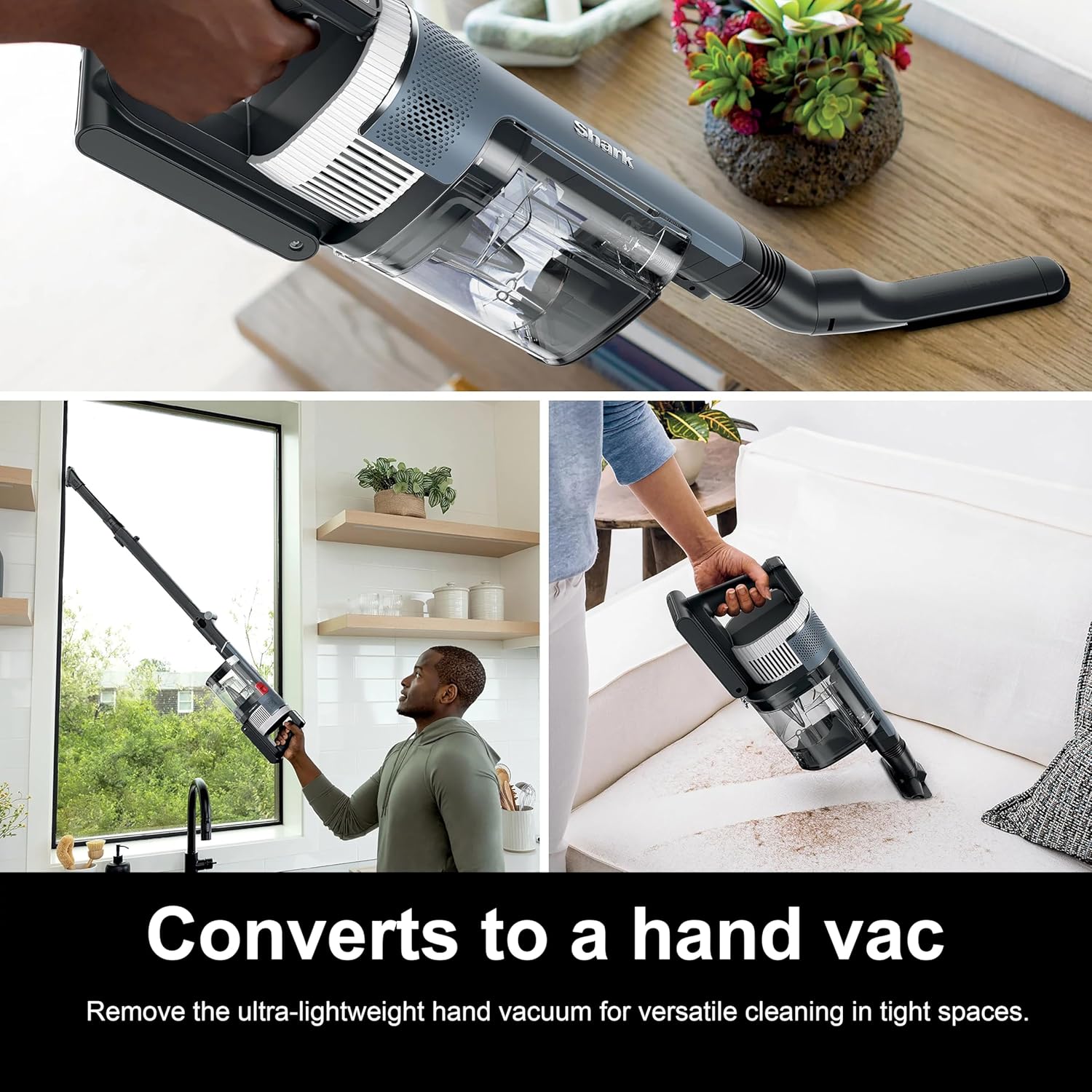 Shark Stratos Cordless Vacuum with Clean Sense IQ and DuoClean PowerFins, MultiFlex Wand, Includes Duster Crevice Tool & Anti-Allergen Brush, Up to 40 Minute Runtime (Renewed)