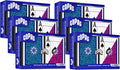 Copag 1546 Neoteric Design 100% Plastic Playing Cards, Poker Size (Standard) Green/Red (Jumbo Index, 6 Set)