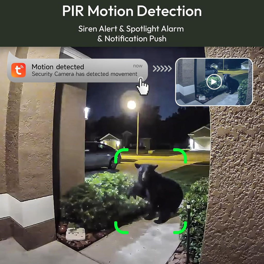 ELECCTV 2K Solar Camera Outdoor Wireless, 2.4/5 Ghz WiFi Cameras for Home Security,130°-Wide View,Color Night Vision, IP65 Waterproof,2-Way Audio,Cloud/SD, Support Alexa