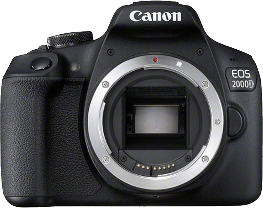 Canon EOS 2000D / Rebel T7 DSLR Camera Body Only (No Lens) + Canon Case + 32GB SD Card (13pc Bundle) (Renewed)
