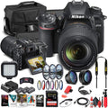 Nikon D7500 DSLR Camera with 18-140mm Lens (1582) + 64GB Memory Card + Case + Corel Photo Software + 2 x EN-EL 15 Battery + Card Reader + LED Light + Filter Kit + Wide Angle Lens + More