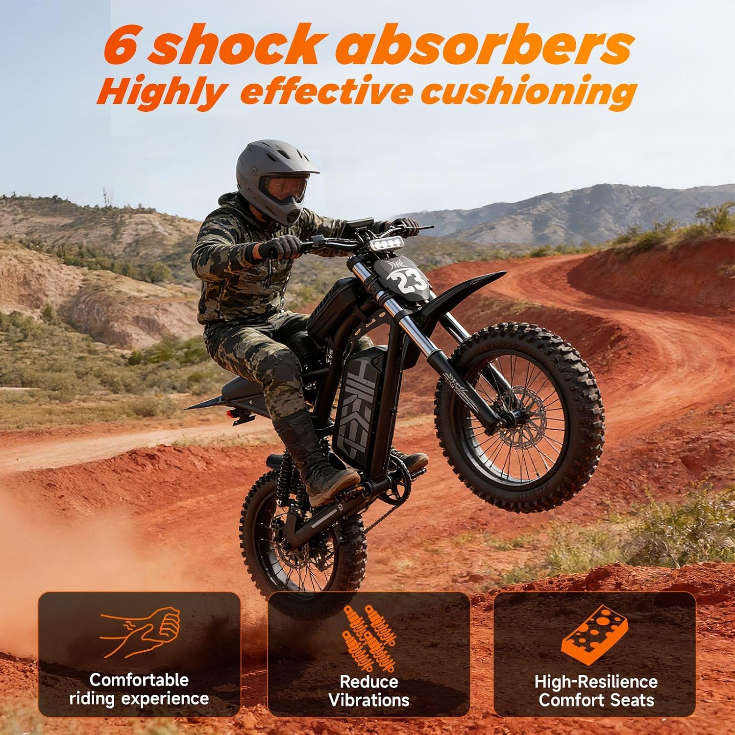 Electric Bike for Adults, 1500W-4000W Peak Fat Tire Ebike, UL2849 Certified Full Suspension All Terrain E-Bike, Removable Battery Off-Road & Commuter Electric Bicycle