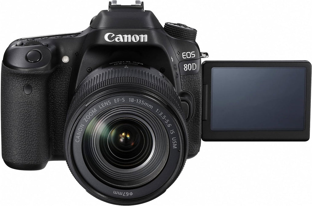 Canon Digital SLR Camera Body [EOS 80D] and EF-S 18-135mm f/3.5-5.6 Image Stabilization USM Lens with 24.2 Megapixel (APS-C) CMOS Sensor and Dual Pixel CMOS AF (Black)