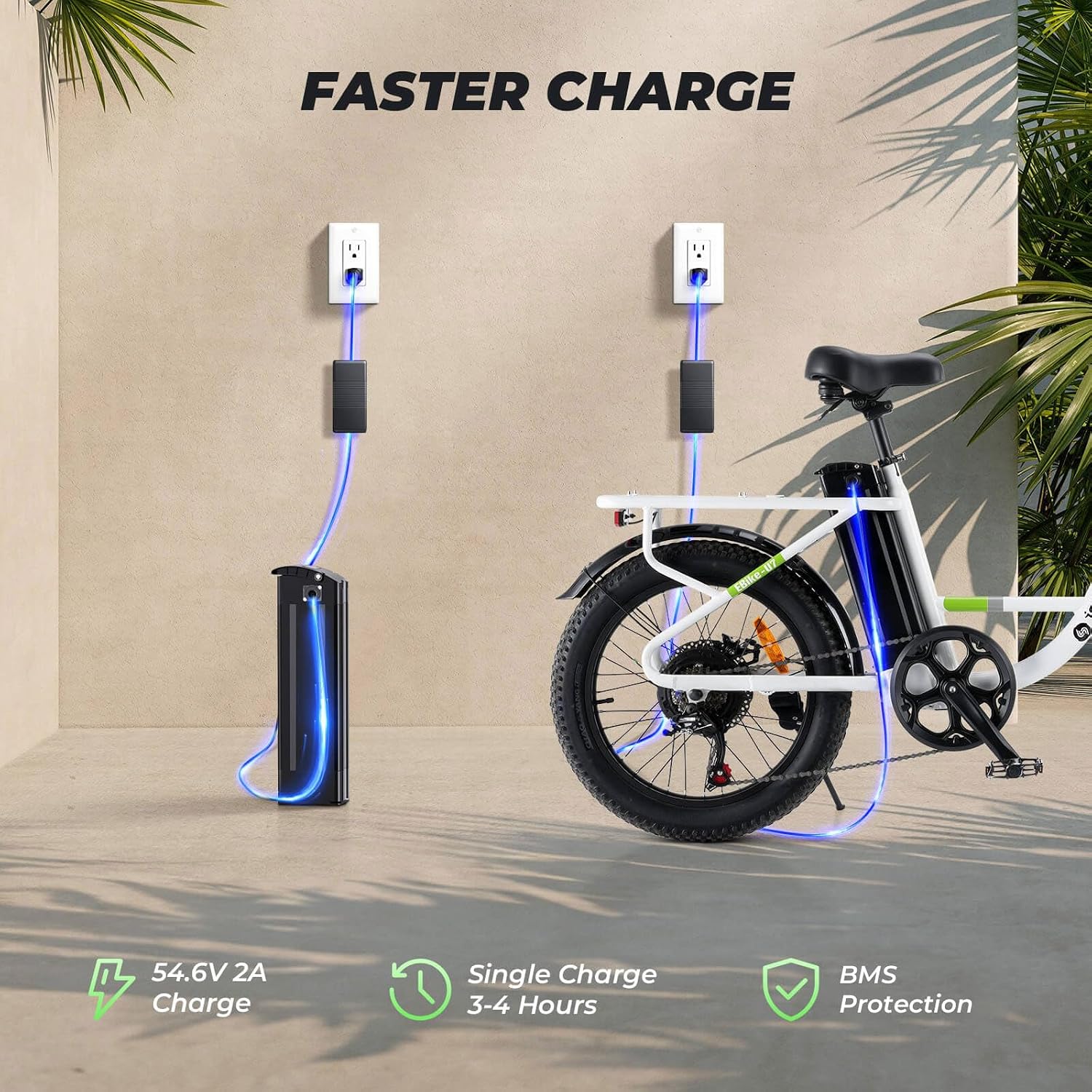 isinwheel U7 E Bike for Adults Electric Bike with Dual Cargo Rack, 48V 1000W Peak Ebikes for Adults, 7 Speed Gear, 20mph Step Thru Cruiser Electric Bicycles, 20' × 3' Fat Tire Ebike