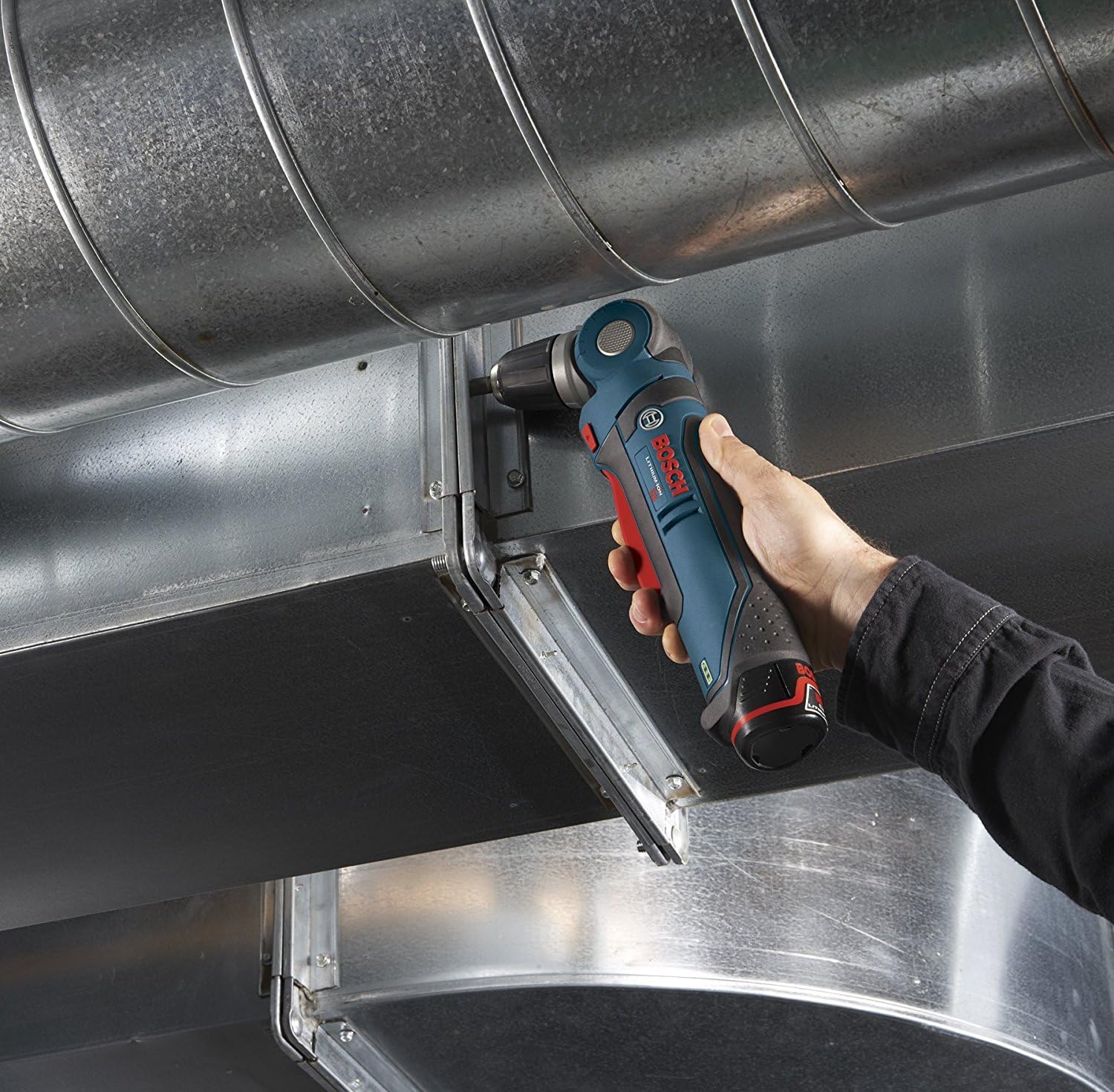 BOSCH PS11-102 12V Max 3/8 In. Right Angle Drill/Driver Kit with 2.0Ah Lithium Ion Battery