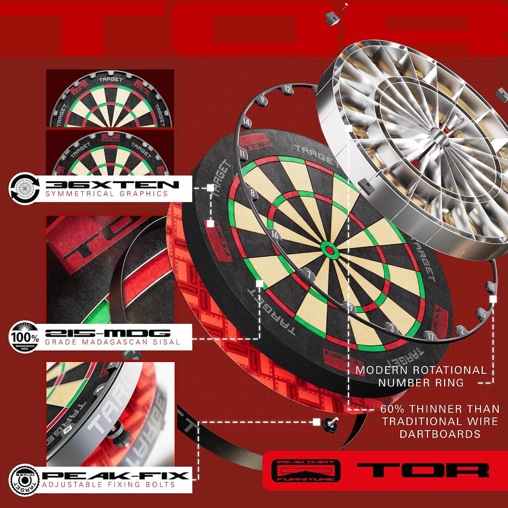 Target Darts Omni-Ring: LED Lighting & auto Scoring for dartboards. Includes Scoring cam, Magnetic Board Light, Catch Ring Light. Also in Ultimate Home Bundle.