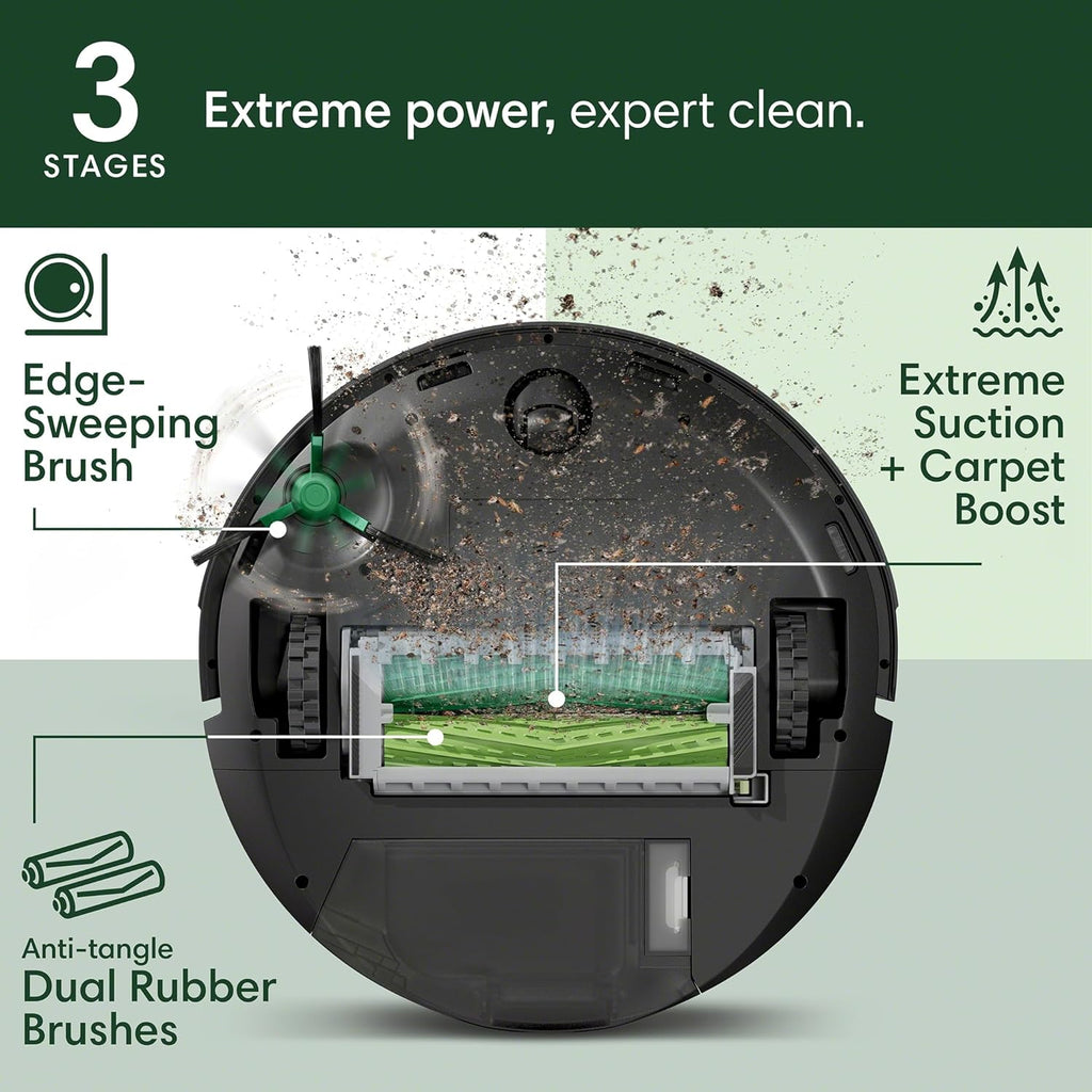 iRobot Roomba Max 705 Robot Vacuum with AutoEmpty Dock, Powerful Suction, Dual Rubber Anti-Tangle Brushes, LiDAR Navigation, Obstacle & Anti-Fall Detection, for Carpet and Hard Floors