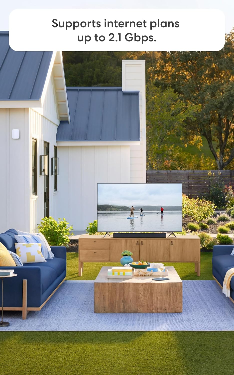 Amazon eero Outdoor 7 dual-band mesh wifi system (newest model) - Weatherproof rating of IP66, Coverage up to 30,000 sq. ft. outdoors, 2-pack, Includes two 30W PoE+ adapters