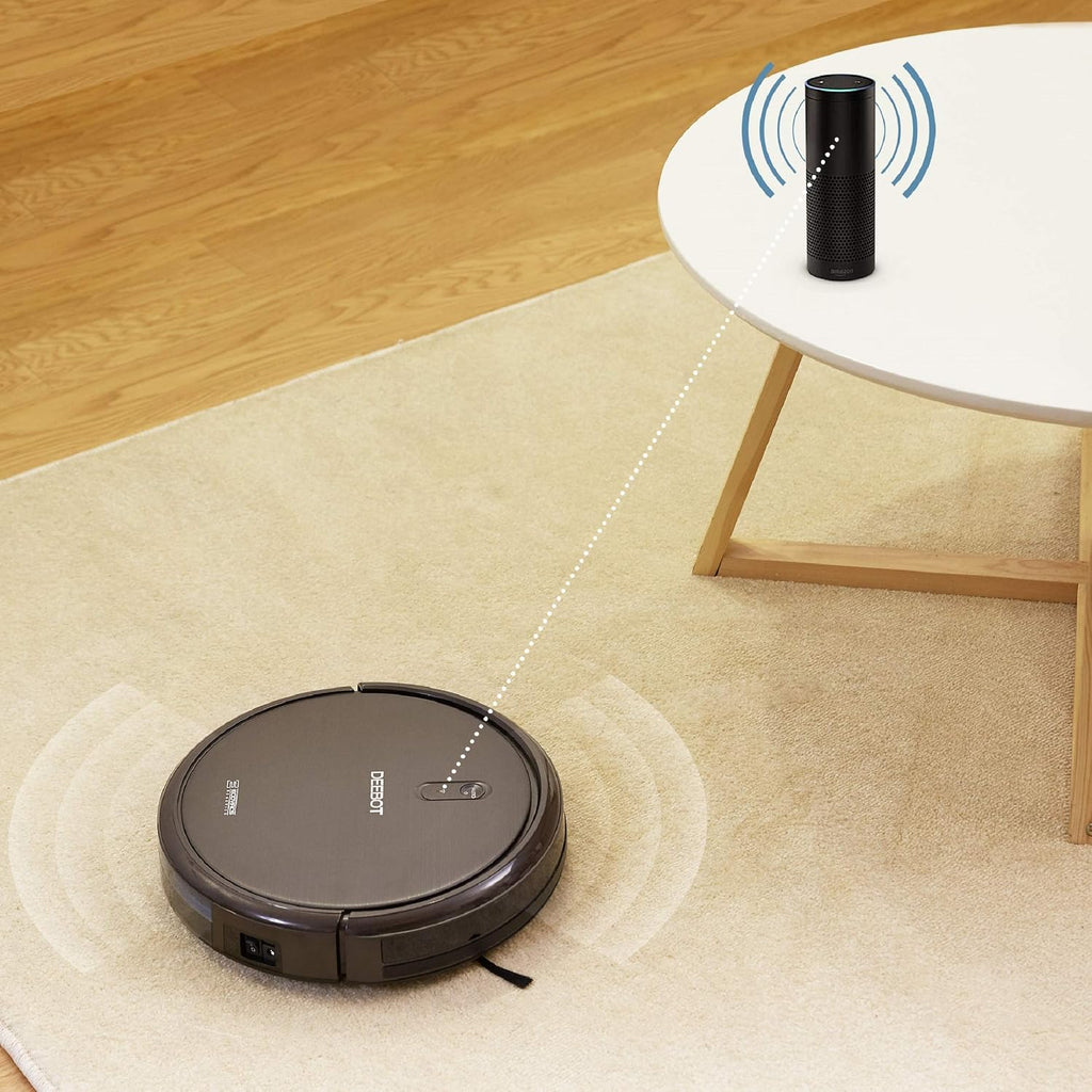ECOVACS DEEBOT N79S Robotic Vacuum Cleaner with Max Power Suction, Upto 110 Min Runtime, Hard Floors and Carpets, Works with Alexa, App Controls, Self-Charging, Quiet