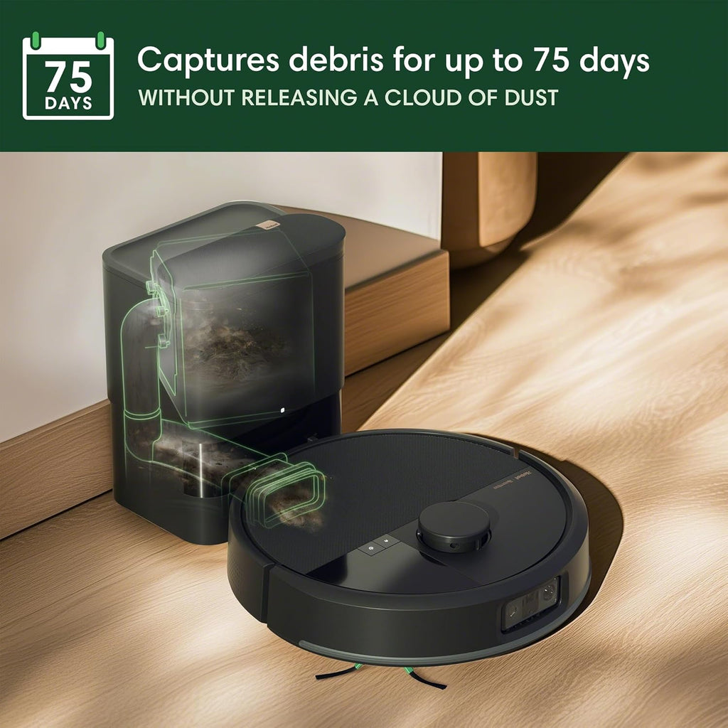 iRobot Roomba Plus 504 Vac Robot Vacuum with AutoEmpty Dock - Superior Power-Lifting Suction, Anti-Tangle Dual Rubber Brushes, Perfect for Pet Hair, Self-Empties for 75 Days, Avoids Obstacles, LiDAR