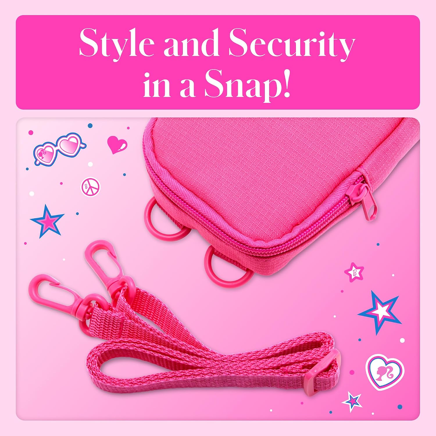 Kodak x Barbie Printomatic Full-Color Instant Print Digital Camera Barbie Deluxe Bundle (Signature Style)+ Barbie Deluxe Camera Case + Barbie Photo Album + Zink Paper (20 Sheets)