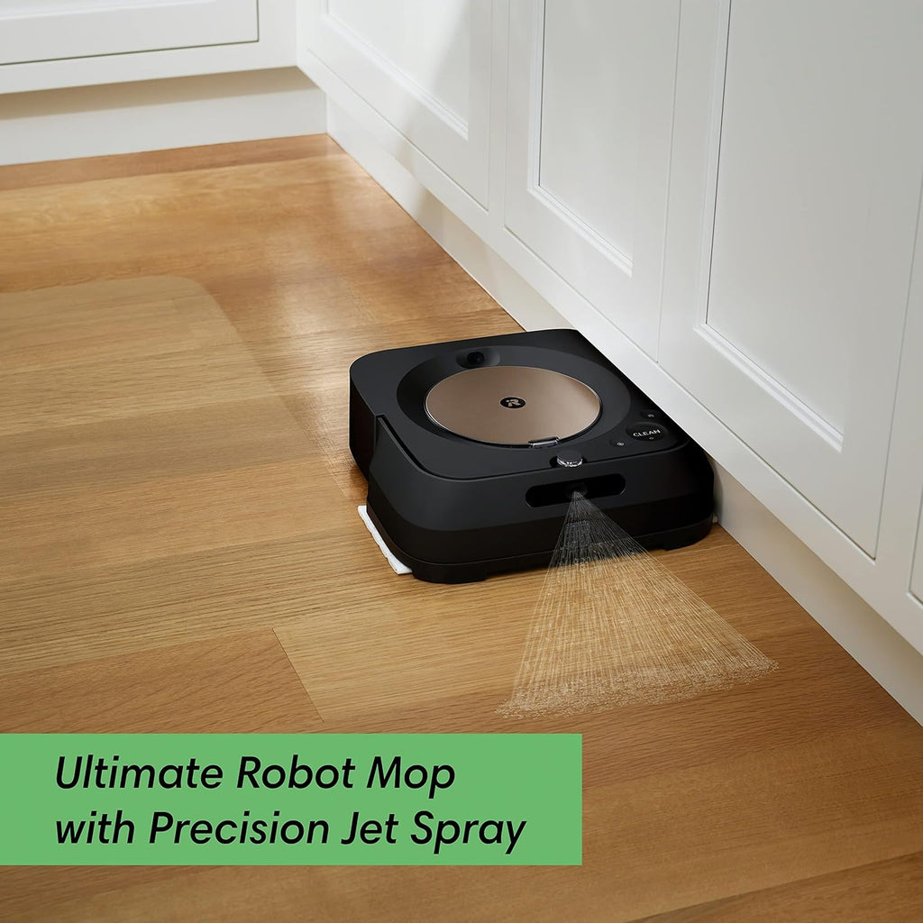 iRobot (Refurbished) Braava Jet m6 (6012) Ultimate Robot Mop- Wi-Fi Connected, Precision Jet Spray, Smart Mapping, Compatible with Alexa, Ideal for Multiple Rooms, Recharges and Resumes (Renewed)