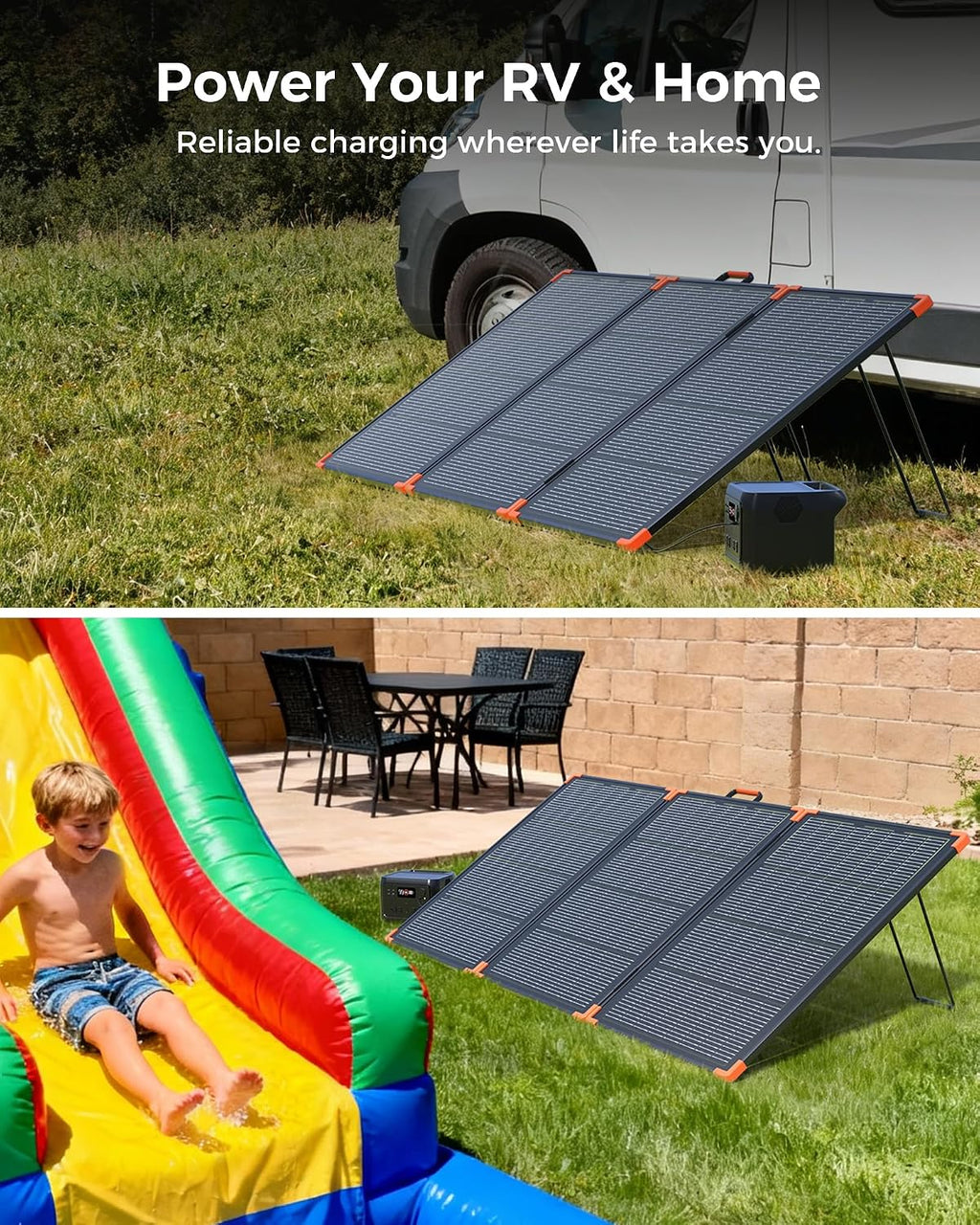 ZOUPW 230W Bifacial Portable Solar Panel, N-Type 16BB 25% Efficiency Foldable Solar Charger for Jackery/EcoFlow Delta/Bluetti/Anker C1000, IP68 Waterproof for RV Camping Off-Grid Emergency Power