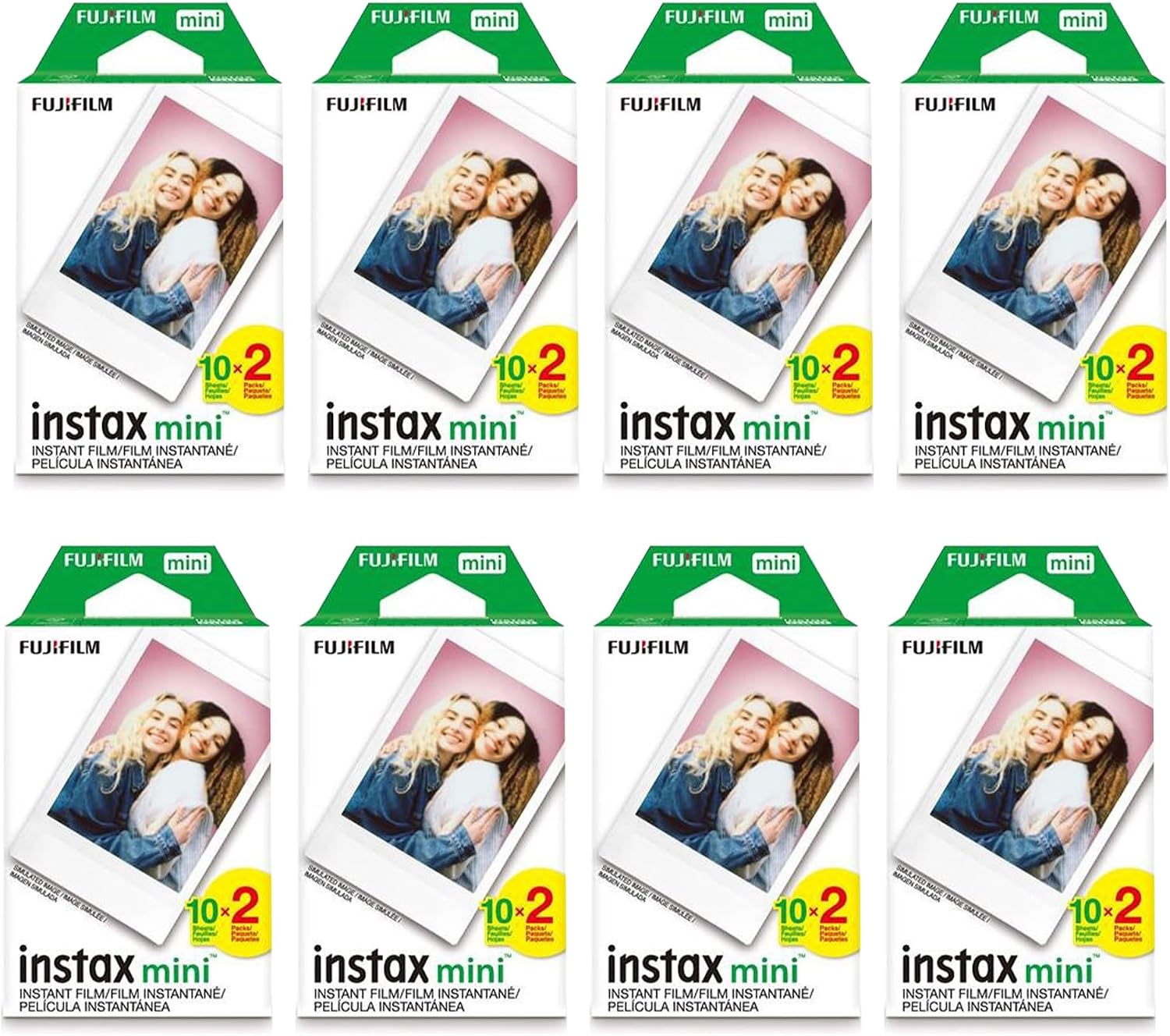 Fujifilm Instax Mini Instant Film (8 Twin Packs, 160 Total Pictures) for Instax Cameras