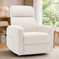 Korser Power Swivel Recliner Chairs for Adults, Electric Glider Rocking Chair Nursery, Glider Recliner Nursery Chair with Classified Side Pocket, Nursery Rocking Chairs with USB and Type-C Ports
