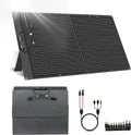 100W Portable Solar Panel for Power Station Generator,EFTE 23.7% High Efficiency Foldable Solar Panel Charger IP65 Waterproof with Adjustable Kickstand for Camping RV Outdoor Off-Grid