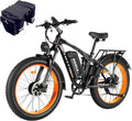 TUTTIO Adria26 5000W/6000W Dual Motor Ebike, 40-46MPH Electric Bike for Adults, 26' x 4' Fat Tire Electric Mountain Bike, 52V 25AH E-Bike Full Suspension Electric Dirt Bike for Off-Road Hunting