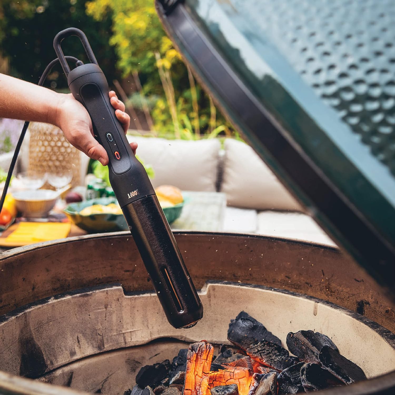 Looftlighter Pro - Electric Charcoal Starter & Fire Lighter with HyperBoost, Superheated Air Technology, 1400°F in 60 Seconds, for BBQ Grills, Smokers & Fireplaces