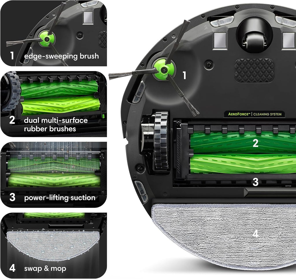 iRobot Roomba Combo i5+ Vacuum/Mop + Self Emptying Base - Certified Refurbished