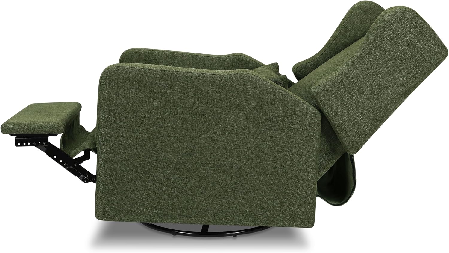Davinci Carter's Arlo Recliner and Swivel Glider, Water Repellent & Stain Resistant, Greenguard Gold & CertiPUR-US Certified, Performance Forest Green Linen