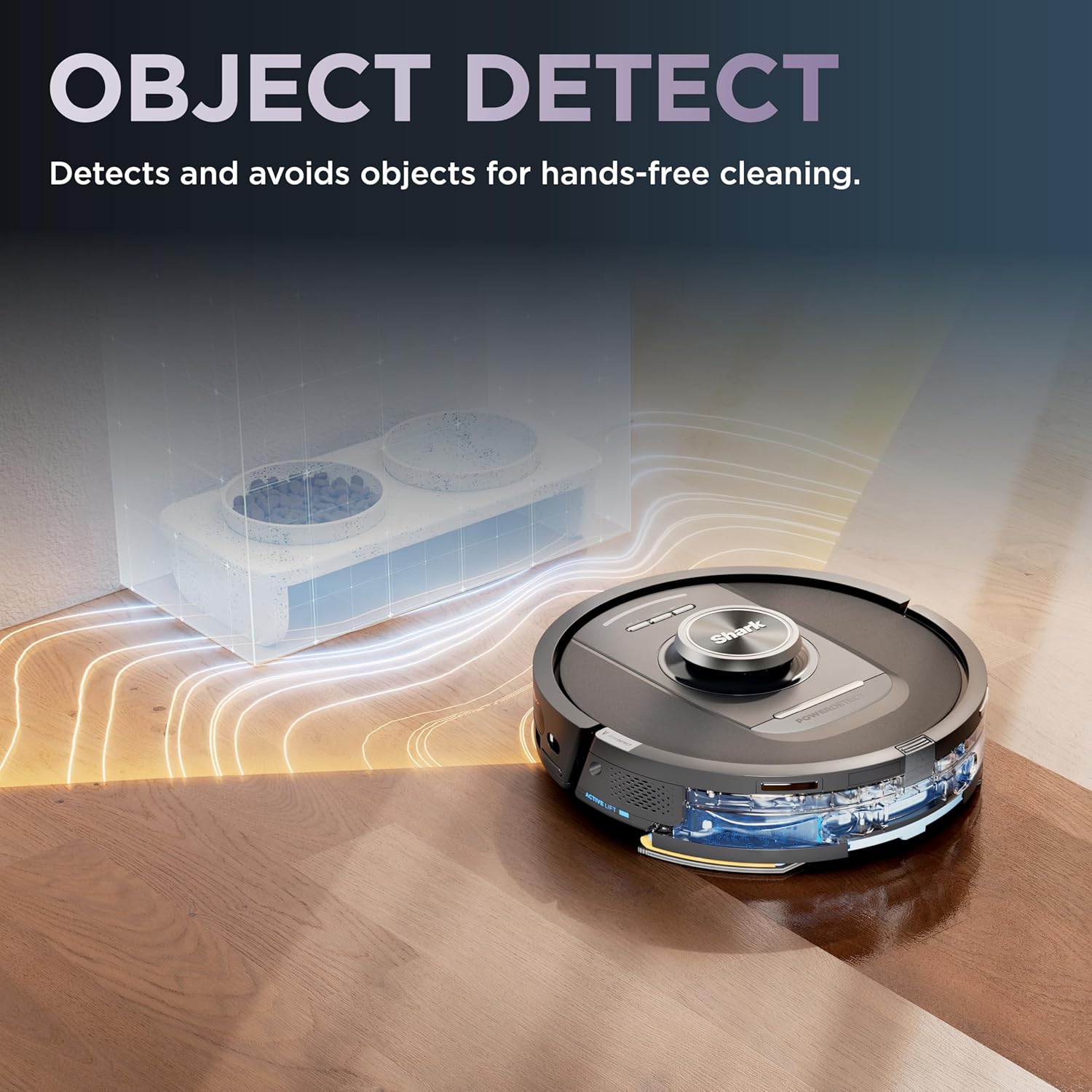 Shark Robot Vacuum & Mop Combo, NeverTouch Self-Emptying & Refilling Base, Carpet & Hard Floors, 60-Day Debris Capacity, 30-Day Water Tank, Pad Drying, 5 Intelligent Cleaning Technologies, RV2820YE