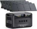 BLUETTI Apex 300 Solar Generator with 4 200W Solar Panels, 2764.8Wh LFP Battery Backup with 6 3840W AC Outlets (7680W Surge), 120V/240V Dual Voltage, Ideal for Camping and Off-Grid Living