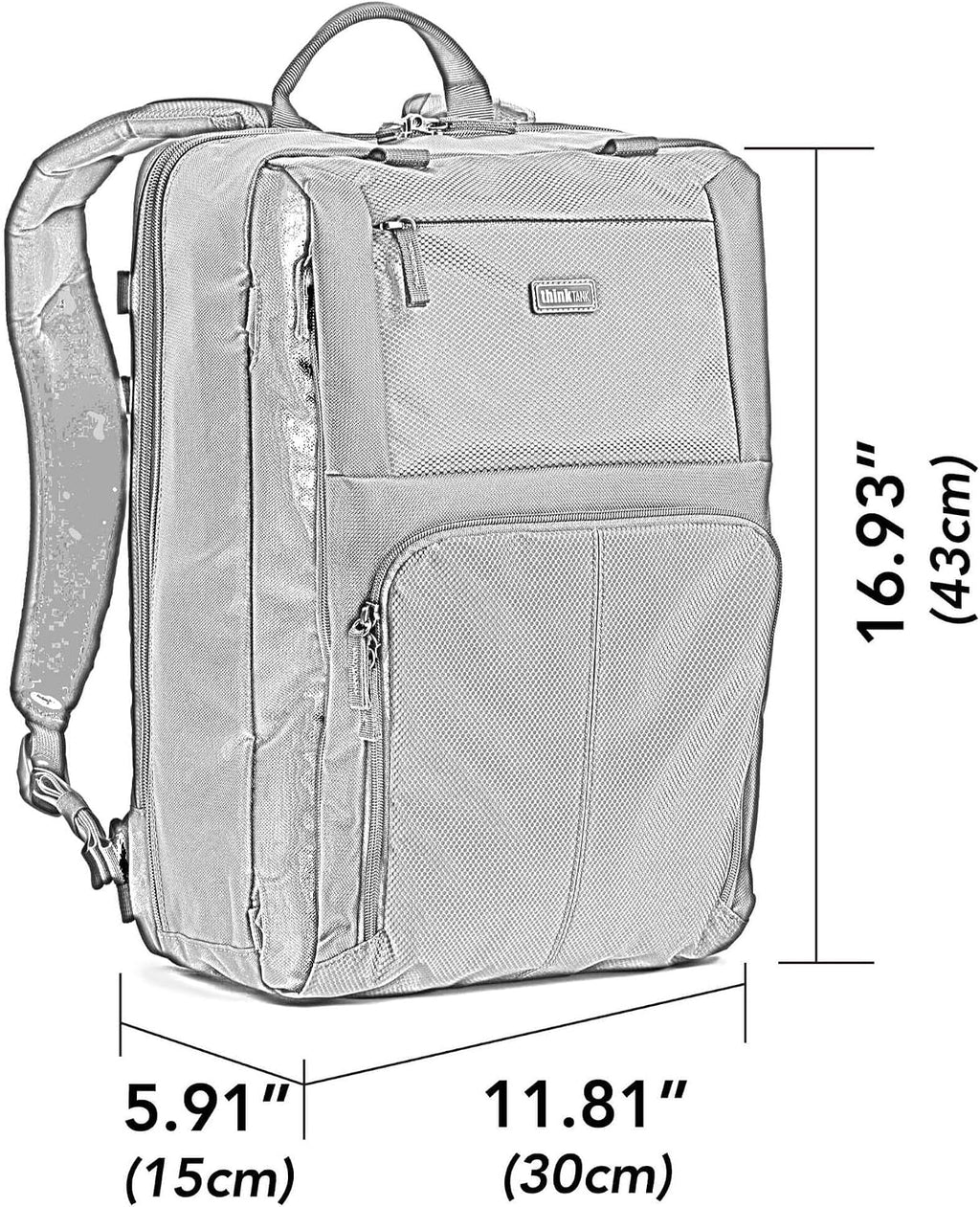 Think Tank Shape Shifter 25L Camera Backpack, Expandable/Compressible, 25 Liters, Multiple Camera Storage, for Traveling Photographers and Photojournalists (Black)