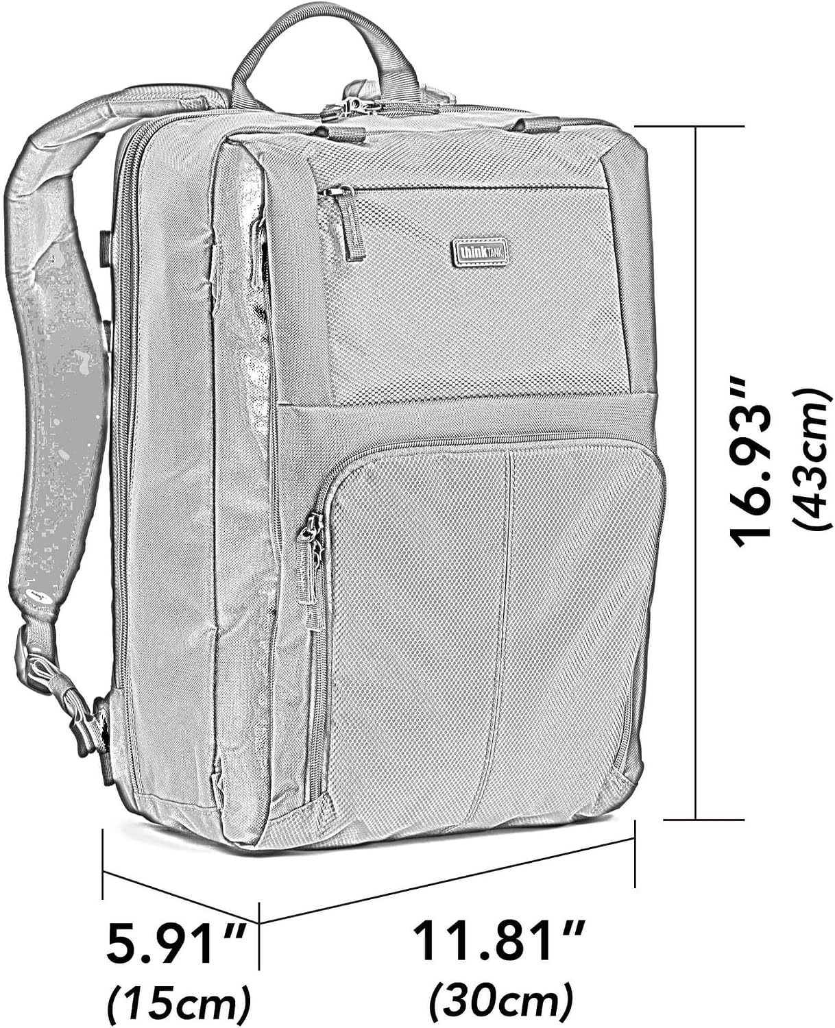 Think Tank Shape Shifter 25L Camera Backpack, Expandable/Compressible, 25 Liters, Multiple Camera Storage, for Traveling Photographers and Photojournalists (Black)