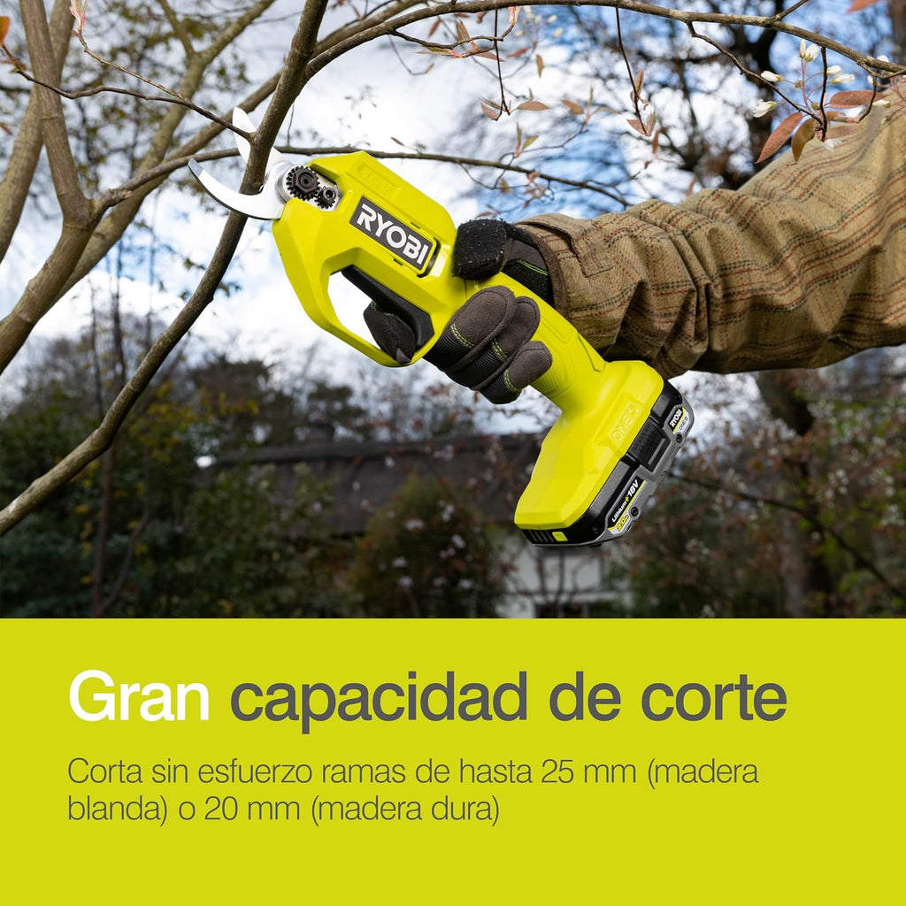 Ryobi RY18SCA-0 18V ONE+ Cordless Secateurs (Bare Tool), Black