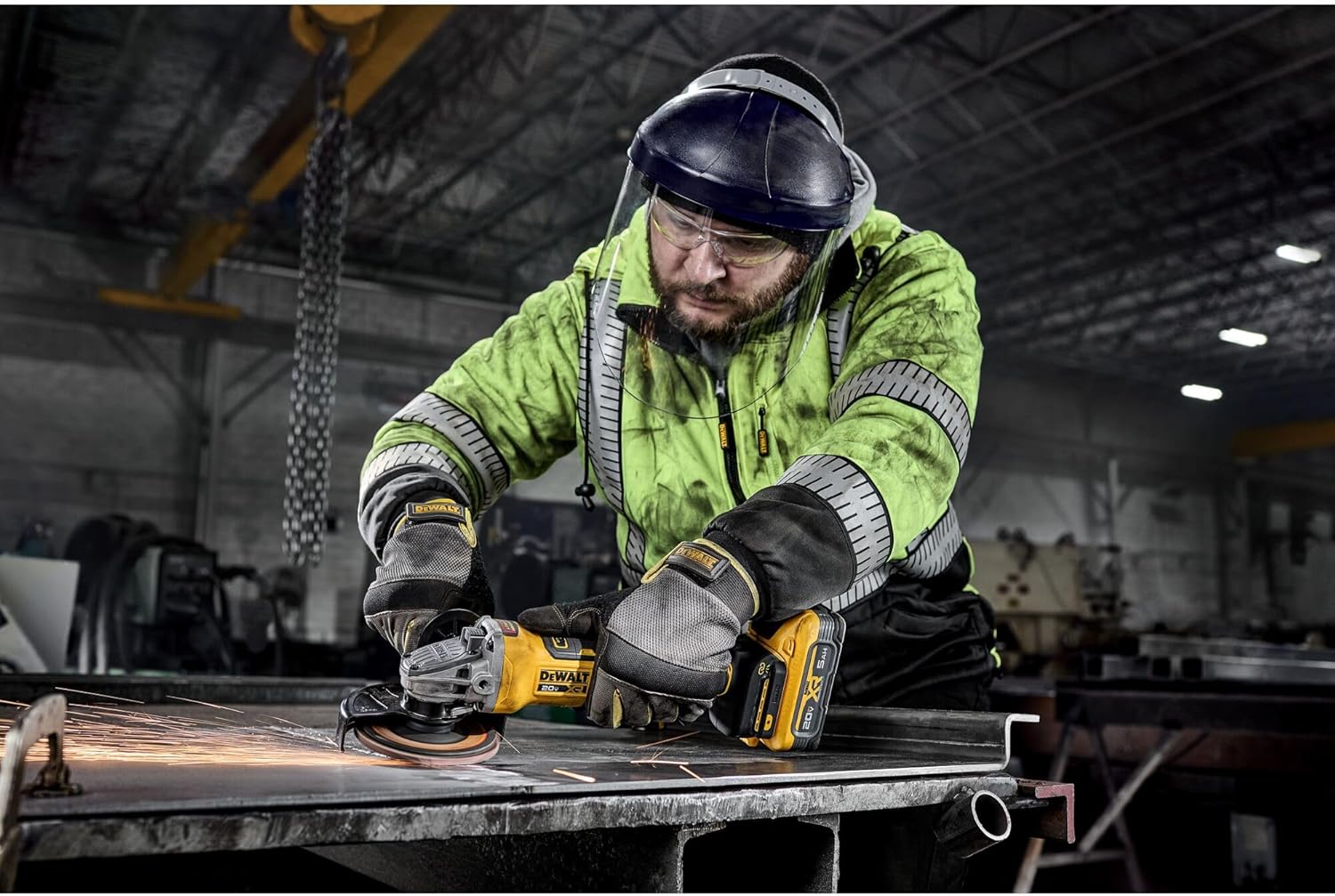DEWALT 20V MAX* XR Brushless Cordless 4-1/2 in. - 5 in. Variable Speed Paddle Switch Grinder (Tool Only) (DCG410VSB)