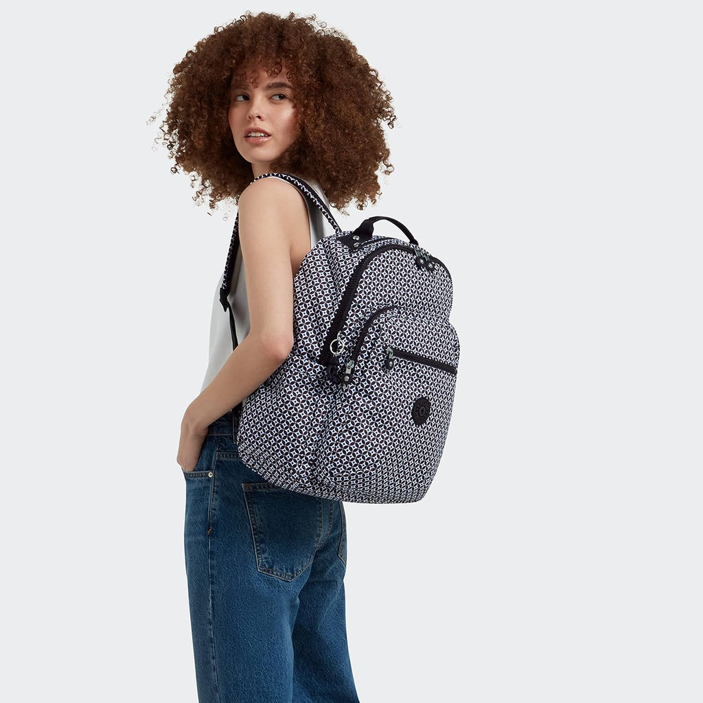 Kipling Women's Seoul 15' Laptop Backpack, Durable, Roomy with Padded Shoulder Straps, Built-In Protective Sleeve