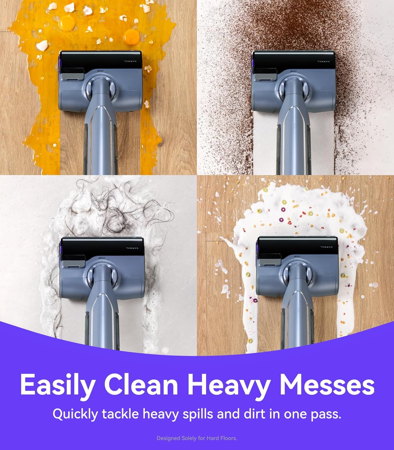 NARWAL S20 Pro Cordless Vacuum Mop with Self-Cleaning, Wet Dry Vacuum Cleaner for Hard Floors, Ideal for Families with Kids and Pets (Renewed)