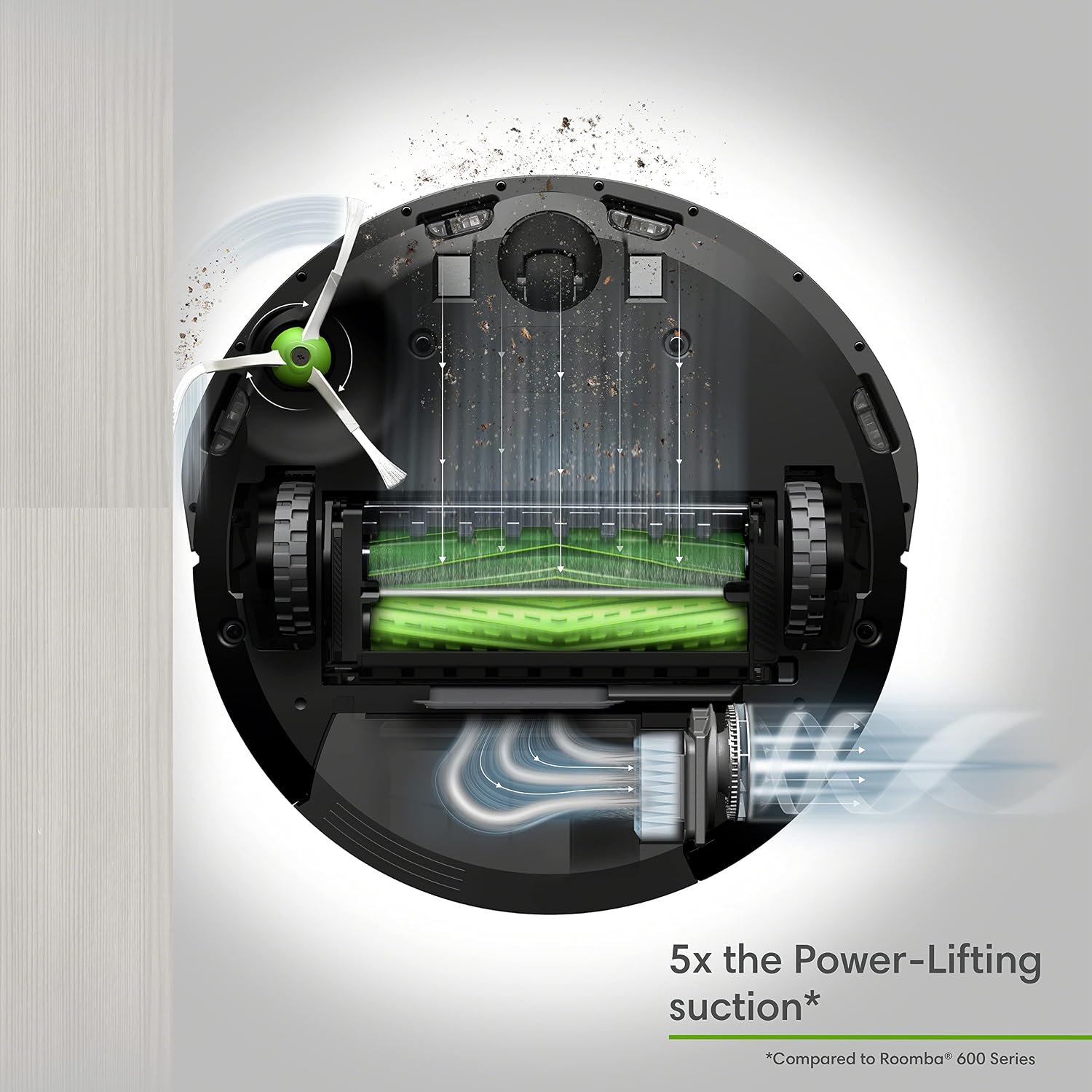 iRobot Roomba E5 (5150) Robot Vacuum - Wi-Fi Connected, Works with Alexa, Ideal for Pet Hair, Carpets, Hard, Self-Charging Robotic Vacuum, Black