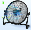 18' Portable Battery Operated Floor Fan, Hi-Velocity Rechargeable Cordless Fan, USB Phone Charge, 12-60H Runtime, Quiet, Wireless, Hi-Airflow, For Camping Home Gym Patio Outdoor Summer Gazebo